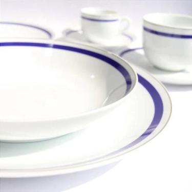 Imagem de Prato Fundo Porcelana Filete Ouro Legacy Gold 20,5cm 6un LHermitage - 