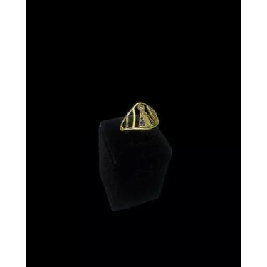 Imagem de Anel ajustável feminino nossa senhora - banhado a ouro 18k - ToJoia18k