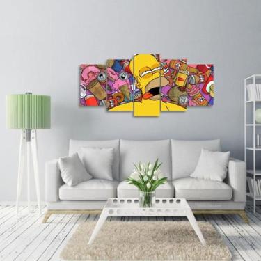 Imagem de Quadro decorativo Homer Os Simpsons Para Quarto 125x60 - Wall Frame