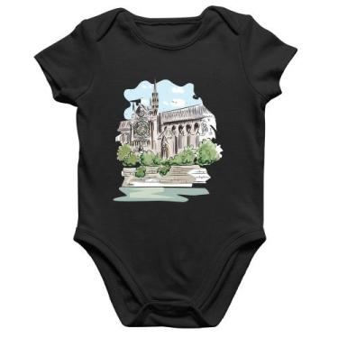 Imagem de Body Bebê Algodão Catedral de Notre-Dame de Paris - Foca na Moda, Pret