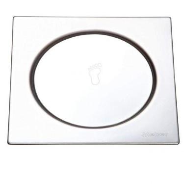 Imagem de Grelha com Fecho Pressão Quadrada Inox 10cmx10cmx6cm Meber Metais