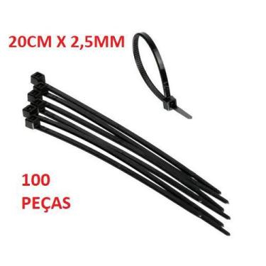 Imagem de Abraçadeira Nylon Preta Fertak