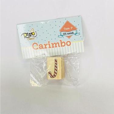 Imagem de Carimbo de Madeira - Natal - Bengalinha Doce P - 1 UN - Rizzo