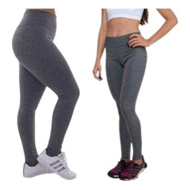 Imagem de Kit 2 Calças Legging Suplex  Leg Reforçada Fitness Academia - Rivas, C
