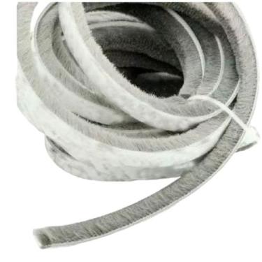 Imagem de Veda Fresta Adesivo Escova Porta Janela Veda Poeira 10x7mm - COMFORTDO