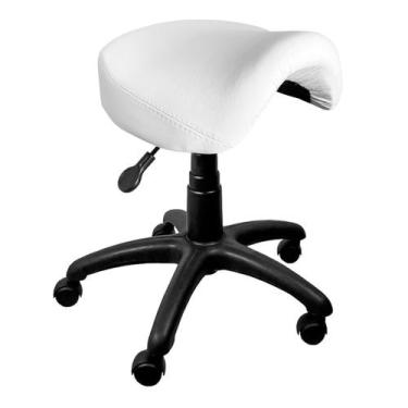 Imagem de Cadeira Mocho Banqueta Sela Branco - ULTRA Móveis