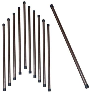 Imagem de Kit 11 Bastão De PVC Sem Carga Para Exercícios De Alongamento Yoga Pil