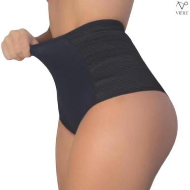Imagem de Kit 4 Calcinha Abdominal Anti Culote Pos Parto Mulher Viére, XG, Choco
