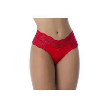 Imagem de Kit5 Calcinhas Em Renda Tanga Lingerie Atacado Revenda Luxo - Qualibel