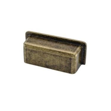 Imagem de Puxador Torralba Eden Ouro Velho Tamboreado  96mm - Torralba