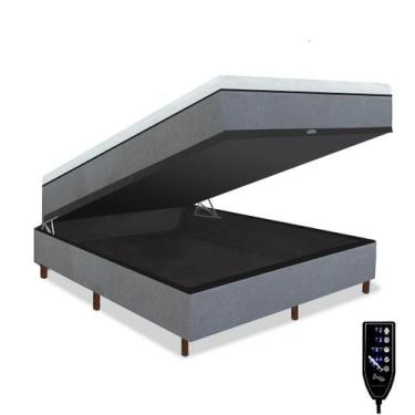 Imagem de Vama Box Baú e Colchão Magnético Massagedor - Therapy Life Basic, Cinz