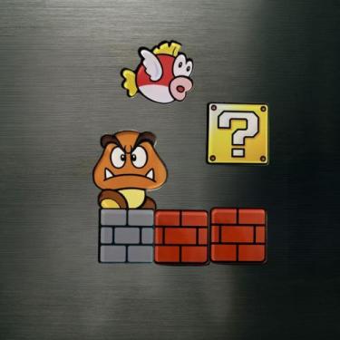 Imagem de Kit Imãs Geladeira Geek com 6 pcs de clássico video games - LAURA MULT