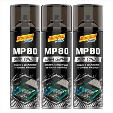 Imagem de Limpa Contato Spray 300ml Mundial Prime - MundialPrime, 3 Unidades