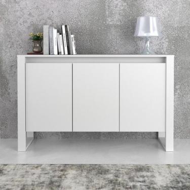 Imagem de Balcão para Escritório com 3 Portas ME4147 Branco Tecnomobili, Branco