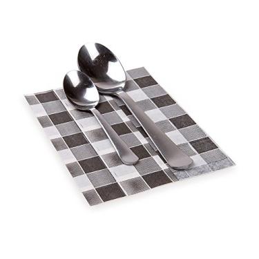 Imagem de Guardanapos de papel, 1 guardanapos, guardanapos reciclados – impressão de piquenique – Bordeaux – 17,78 cm x 34,29 cm – Luxnap – Caixa de 7000ct – Restaurantware, Preto, 7000 count, 1