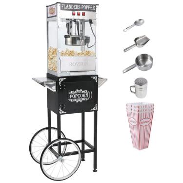 Imagem de Carrinho de Pipoca Vintage com Panela de 0,28g, Inclui Acessórios, 110V 850W, Bonnlo, P...