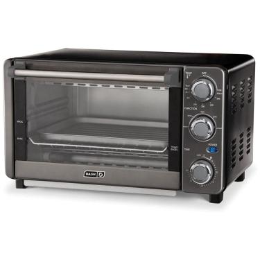 Imagem de Forno Elétrico de Bancada 12L, 5 Configurações, 1500W, 110v, DASH DETO200GBBK01, Preto