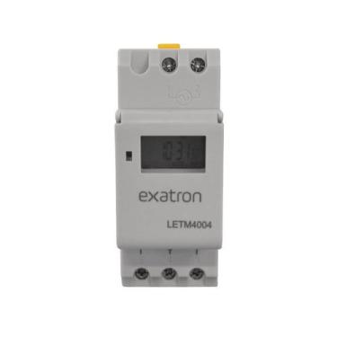 Imagem de Interruptor Temporizador Digital Trilho DIN LETM4004 Exatron