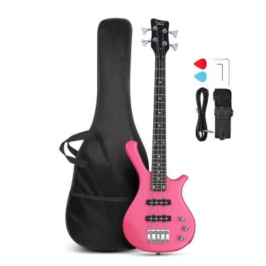 Imagem de Baixo elétrico GLARRY 4 cordas Beginner 91cm com kit