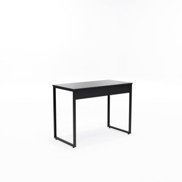 Imagem de Mesa Home Office - Metalon Preto - MDF Preto