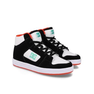 Imagem de DC Shoes Tênis de skate masculino Manteca 4 Hi, Branco/Preto/Laranja, 11 Little Kid