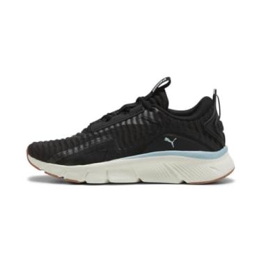 Imagem de Puma Tênis feminino Flexfocus Lite Better Knit Cross Training, Surf preto e turquesa, 41