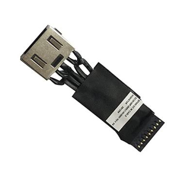 Imagem de HSSDTECH Conector de cabo de carregamento DC in Power Jack Substituição para Lenovo ThinkPad T15g Gen 1 DC30100PE00 DC30100PJ00 SC10K06991 (5,3 cm)