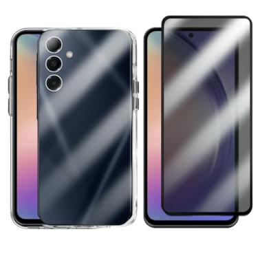 Imagem de Kit Capa Capinha Clear Case Space Compatível Samsung Galaxy A54 e Película 3d Privacidade
