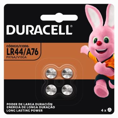 Imagem de Pilha Alcalina 1,5V Lr44/A76 / Px76A Cartela Com 4 Unidades