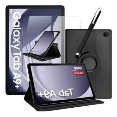Imagem de Kit Capa Giratória + Caneta + Pel Vidro Para Tablet Samsung A9+ 11 Pol