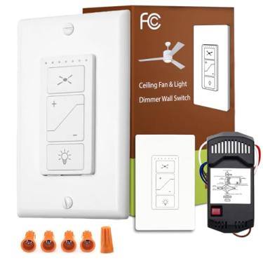 Imagem de Kit de controle remoto para ventilador de teto, kit de controle remoto universal para ventilador de teto, interruptor de parede para ventilador de teto UC9050T, UC 9050T, compatível com Hunter Hampton