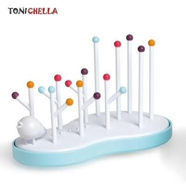 Imagem de Aquecedores de mamadeira esterilizadores mamadeira infantil chupeta rack de secagem suporte de secagem de bancada secador de escorredor de prateleira