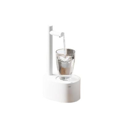Imagem de Bomba de Água Elétrica Bebedouro Com Suporte Para Copo Carregamento USB Automático Galão(Branco)
