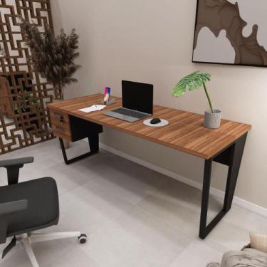 Imagem de Mesa Escritório 1,80m x 0,70m com Gaveteiro 2 Gavetas F5 - F5 Office, 