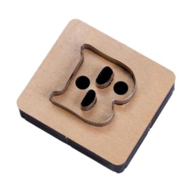 Imagem de shamjina Estêncil de Corte em Formato de Letras para Criar Pingentes Personalizados, B