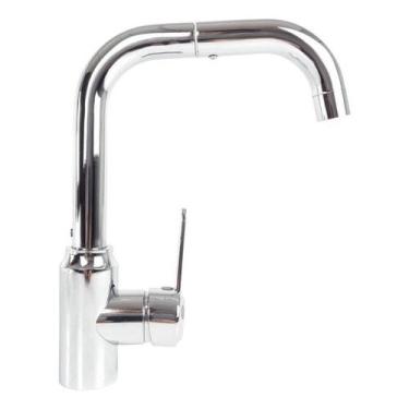 Imagem de Torneira Pia Cozinha Gourmet Fria Quente Giratoria Aço Inox - oem