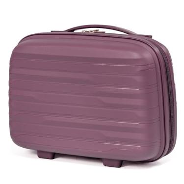 Imagem de Frasqueira De Viagem Necessaire Feminina Polipropileno Tamanho Único Rígida De Mão Pequena (ROXO, Frasqueira)