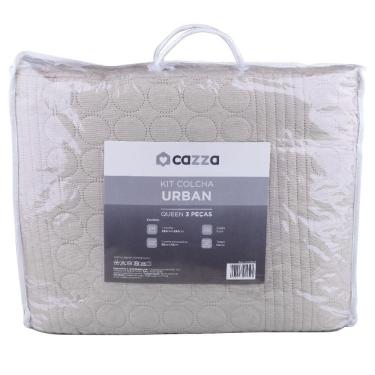 Imagem de Kit Colcha Queen Boutis Urban Cinza Cazza