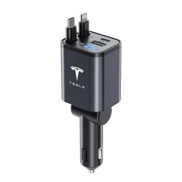 Imagem de Carregador de carro retrátil Serendipity para Tesla Model Y 3 X S