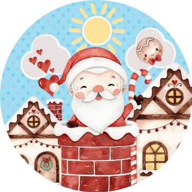Imagem de Painel Redondo 3D Sublimado Natal Frd-5350