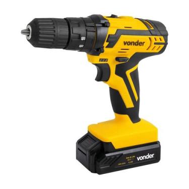 Imagem de Parafusadeira furadeira impacto bateria 12v kit c/74pcs vd - VONDER