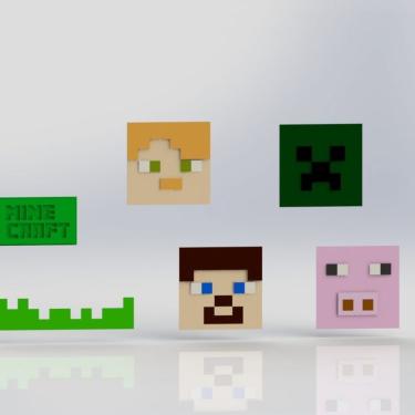 Imagem de Cortador Kit Minecraft Tamanho 3Cm