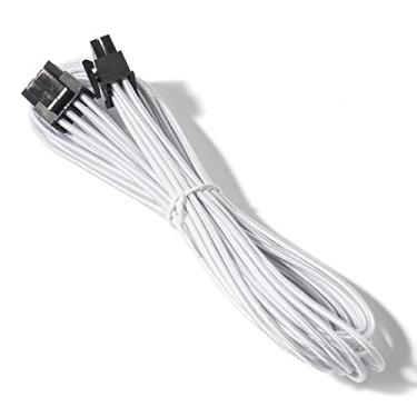 Imagem de Certusfun Cabo De Cpu Para Corsair, 70 Cm Macho Para Macho, 8 Pinos Para 4+4 Pinos Eps, Cabo De Alimentação De Cpu Para Fonte De Alimentação Modular Thermaltake (27'') (Branco 16Awg)