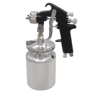 Imagem de beduan Pistola Pulverizadora Hvlp Com Bico De 1,8 Mm, Alimentação Por Sifão, Pulverizador Pneumático Ar 34 Oz, 1000 Cc Para Tintas Baixa Viscosidade, Laca, Esmalte, Tinta Uretano Fluxo (Cabo Preto)