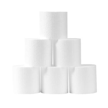Imagem de TFARC FOAM Círculos De Espuma 3" Para 6 Unidades Espessura, Artesanato, Poliestireno, Decoração Materiais Escolares (Branco)
