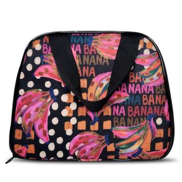 Imagem de Bolsa de Mão Modelo Lancheira Média Handbag Estampada Porta Objetos Mo