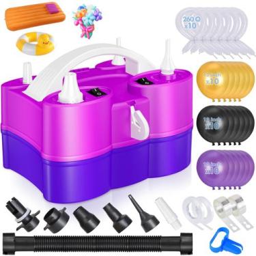 Imagem de Bomba de balão elétrica com bomba de ar portátil 3 em 1 - jojnawa