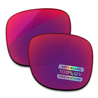 Imagem de Bowyer Lentes de reposição polarizadas para óculos de sol Ray-Ban Justin RB4165 51 mm - Espelho magenta escuro, Espelho magenta escuro, Justin RB4165 51mm