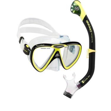 Imagem de Kit De Mergulho Cressi Ikarus & Dry, Amarelo
