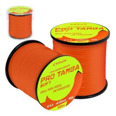 Imagem de Linha Pro Tamba Monofilamento Crown Laranja 0,40 32Ib 600M